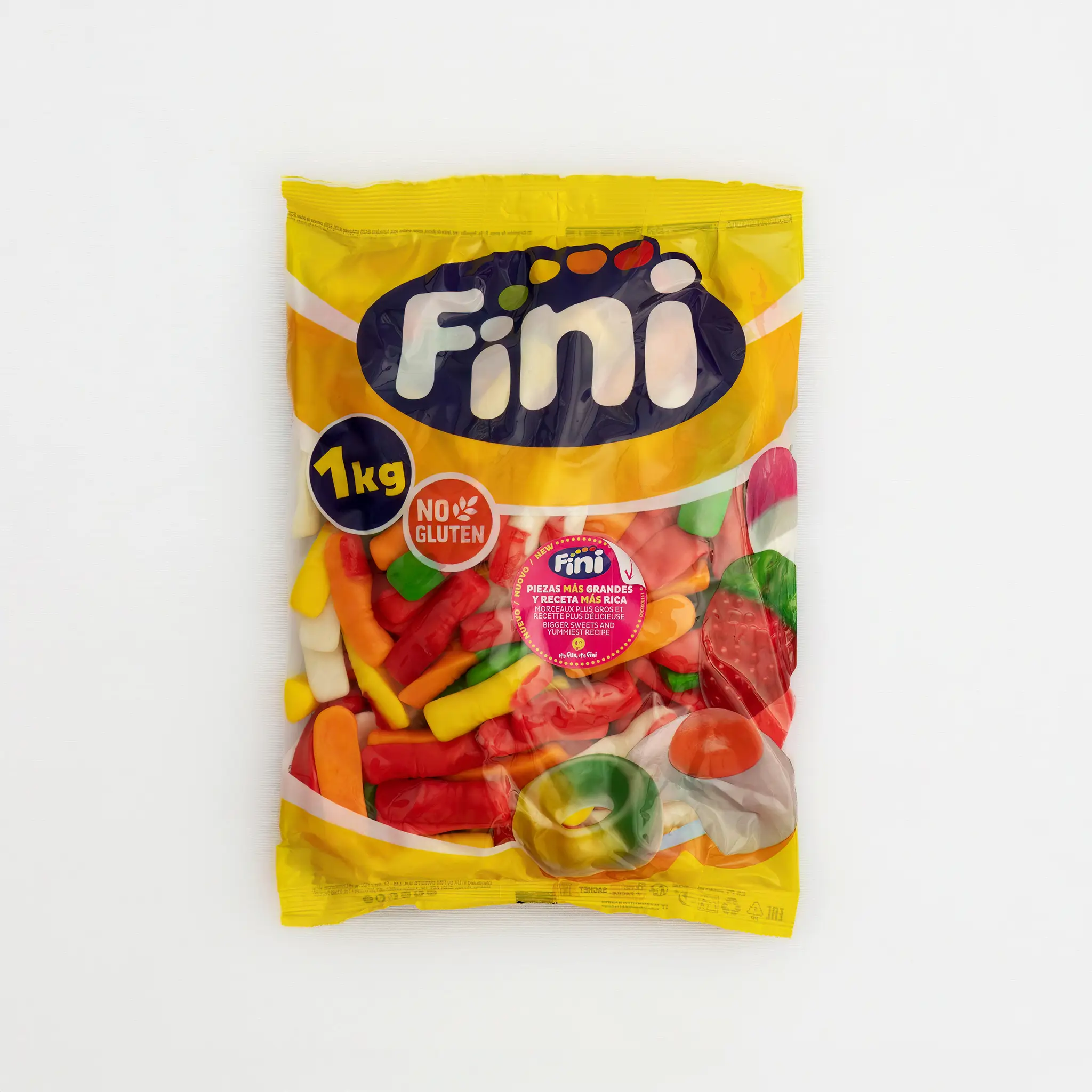 Dedos brillo - bolsa 1kg